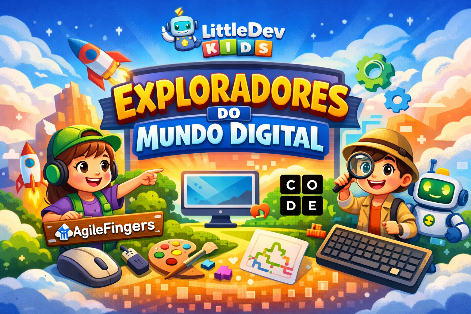 LittleDev Kids: Exploradores do Mundo Digital